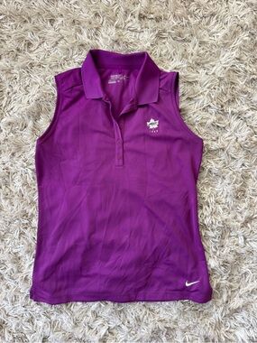 Nike Women's Sleeveless Golf Polo Tank - Purple (MBCC Logo)